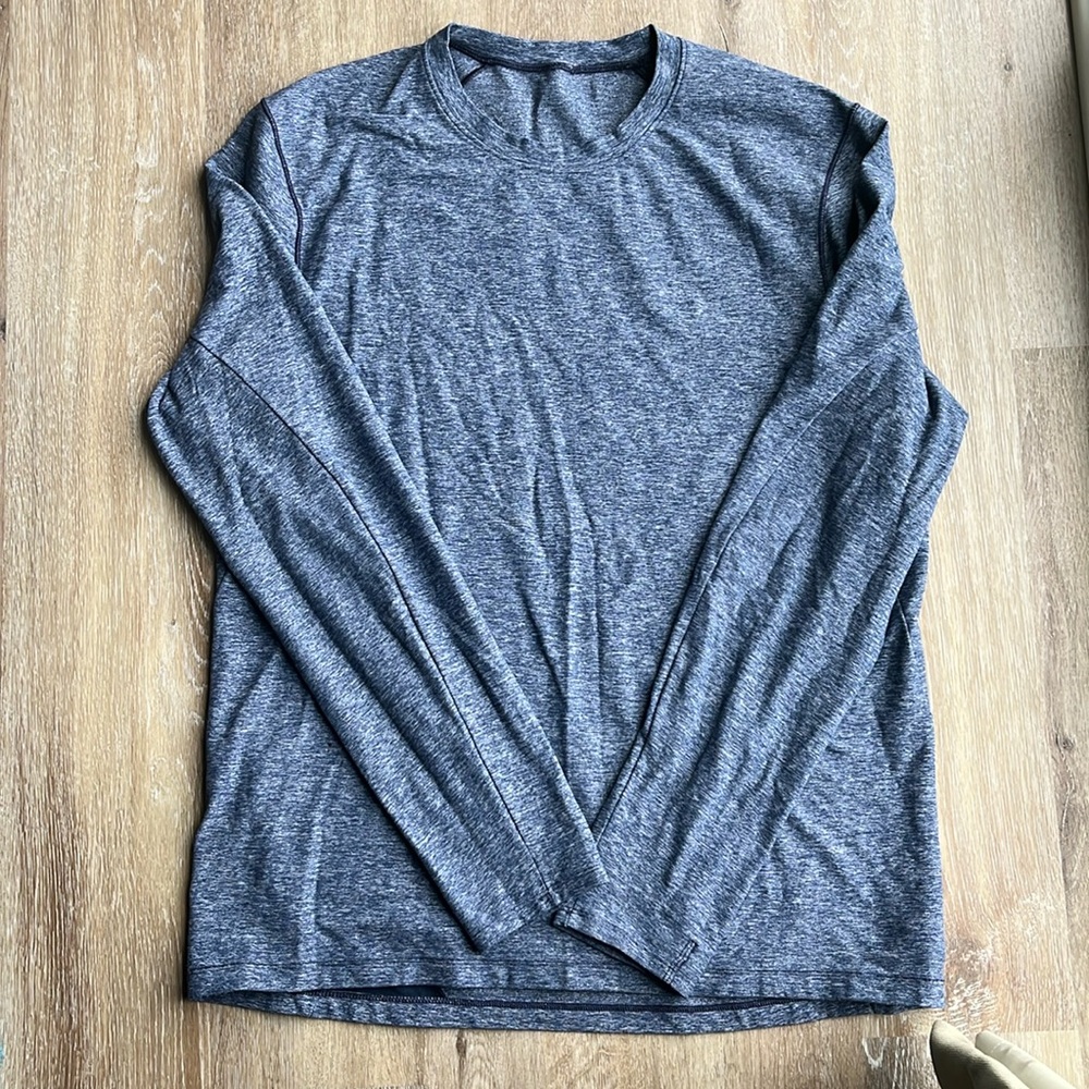 Lululemon Heathered Blue Long Sleeve Size L